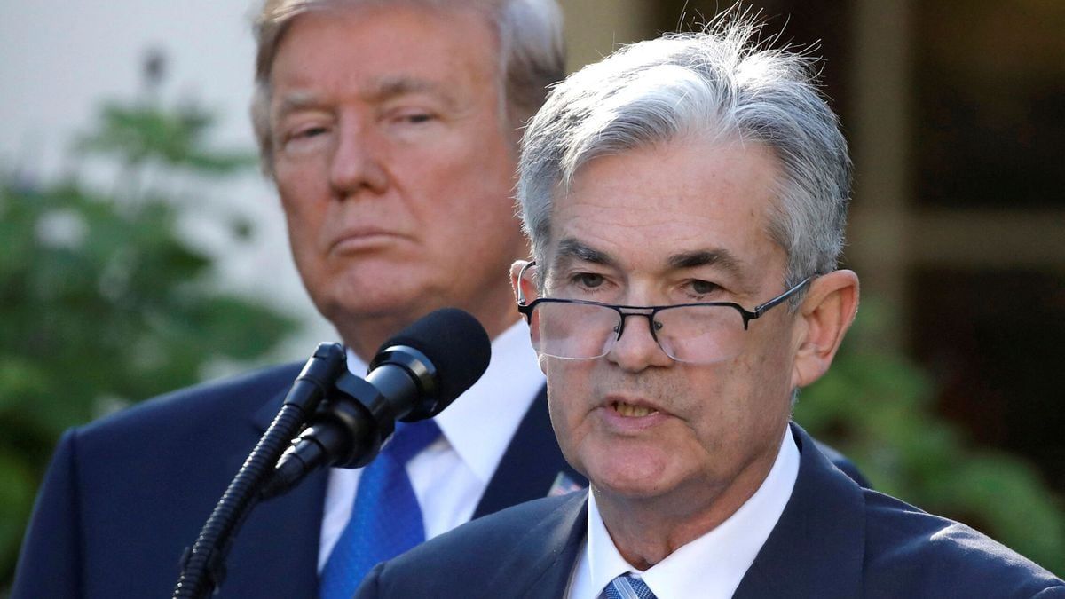 El presidente de EEUU, Donald Trump, y el de la Fed, Jerome Powell El presidente de EEUU, Donald Trump, y el de la Fed, Jerome Powell