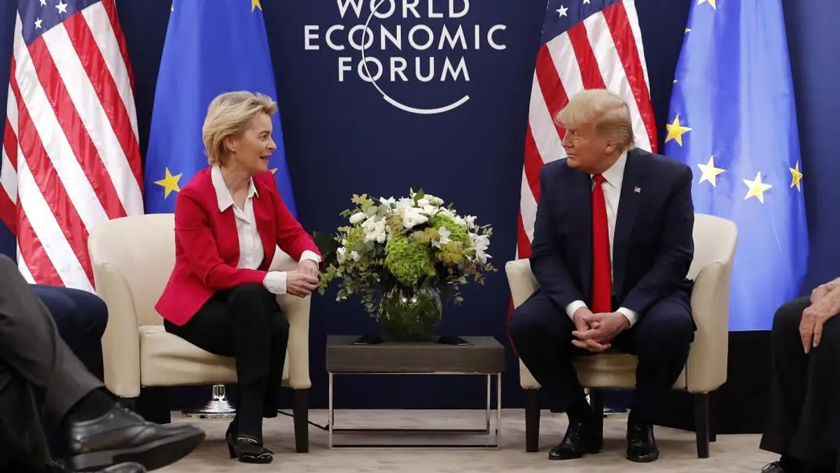 Von der Leyen y Trump reunidos Von der Leyen y Trump reunidos