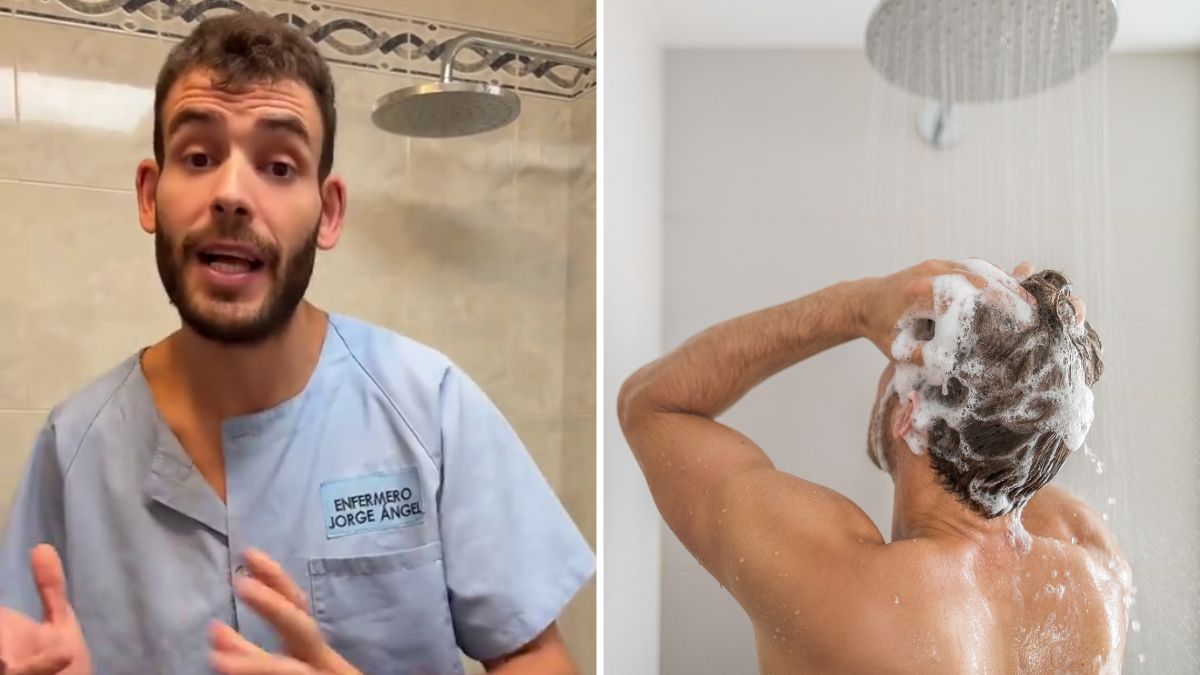 Jorge Ángel, enfermero, habla claro sobre si es mejor ducharse con agua fría o caliente: “puede aumentar las arañas vasculares” jorge angel ducha fria caliente