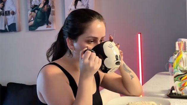 Aryelis, durante su video de TikTok