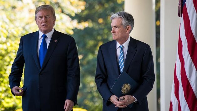 Jerome Powell y Donald Trump
