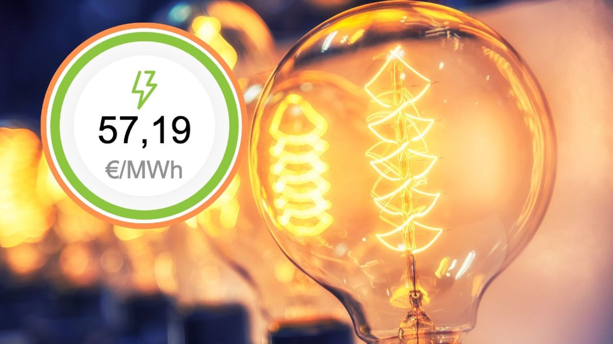 Bombilla de luz encendida