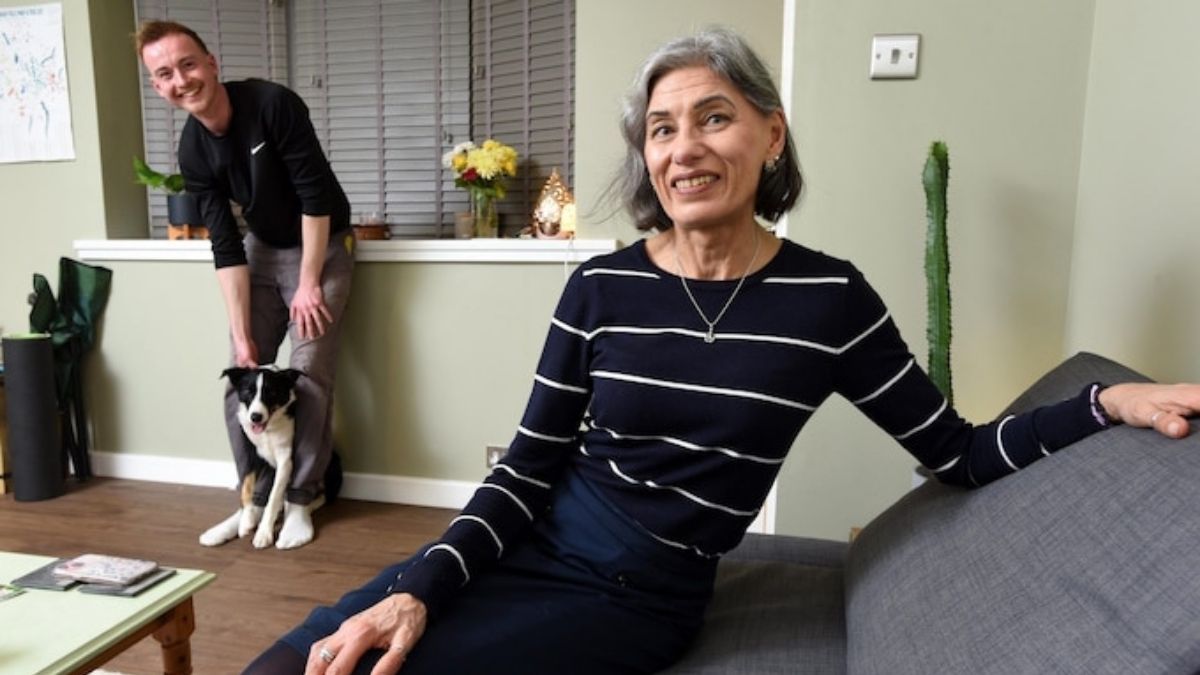 Ann Hoolahan con su casero