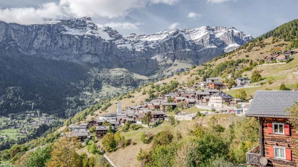 Albinen, un pueblo de Suiza