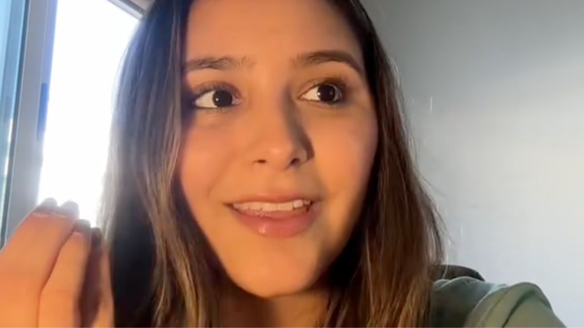Jimena, en su vídeo de TikTok