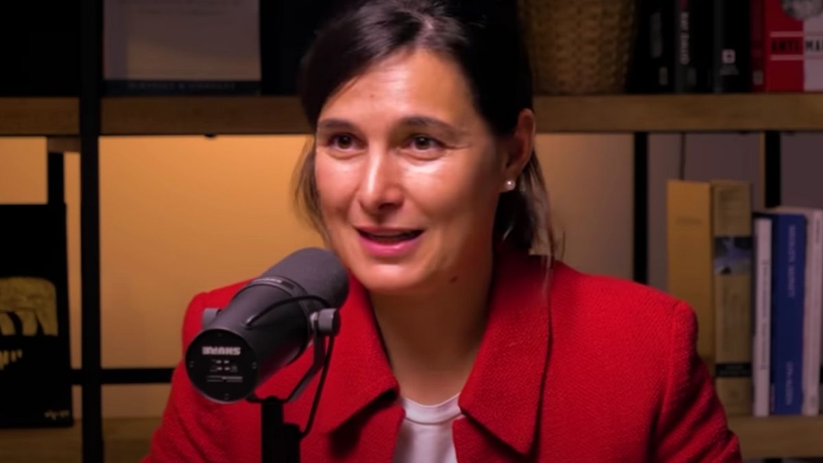 Andrea Redondo durante la entrevista