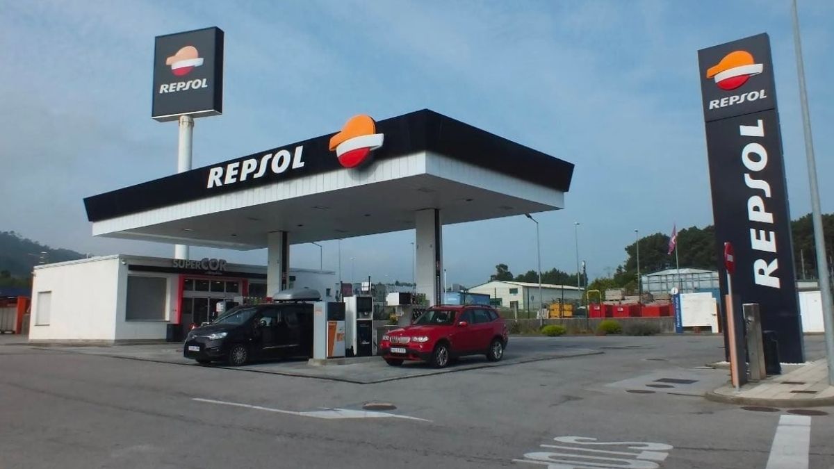 Una gasolinera Repsol