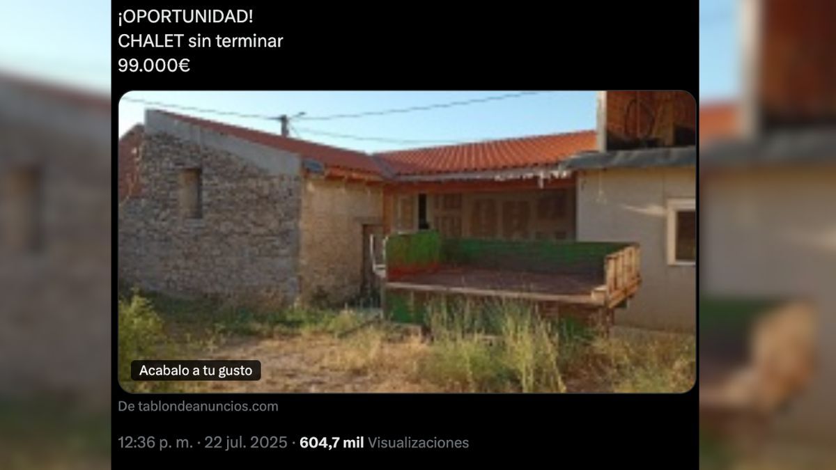Captura del anuncio del chalet a la venta 