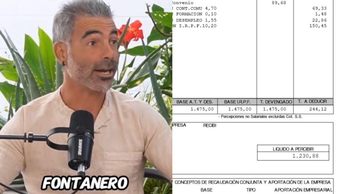 El fontanero en un vídeo de TikTok