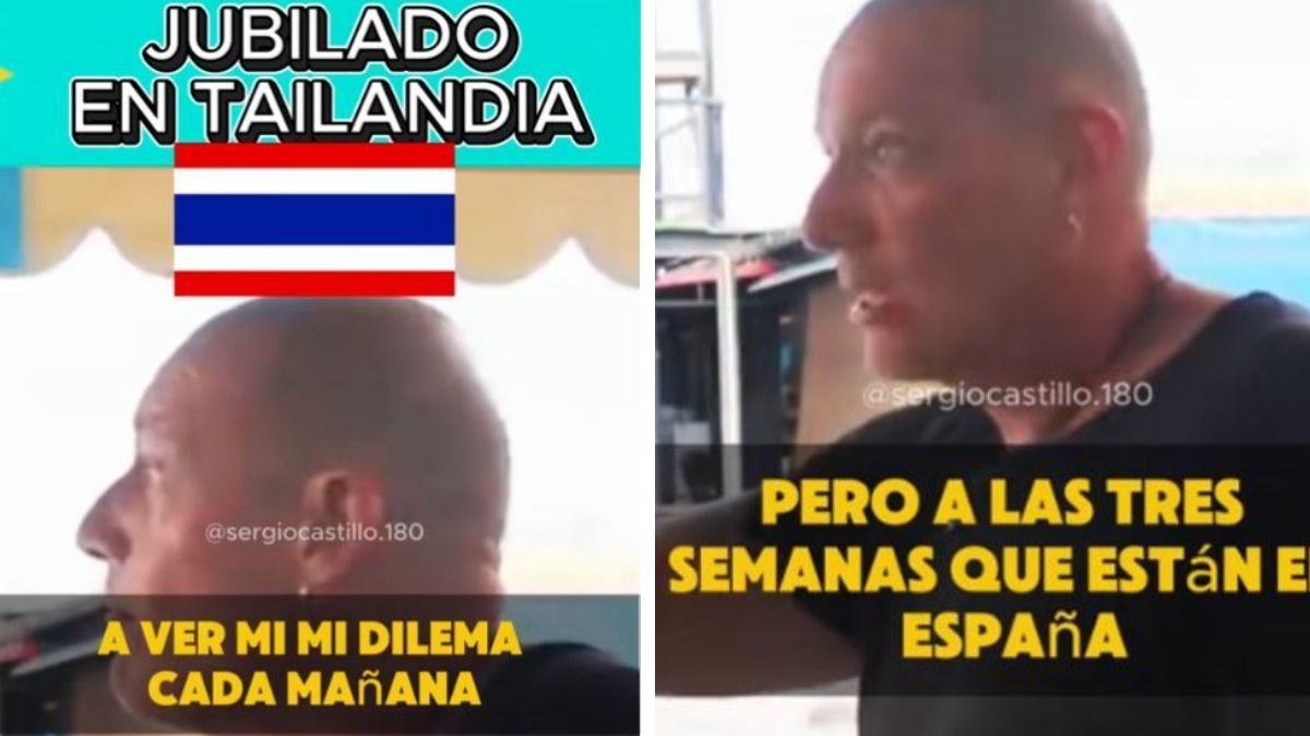 El jubilado español que vive en Tailandia en el vídeo de TikTok