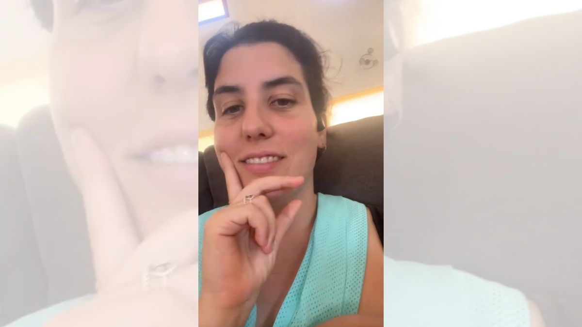 Eva Matsa, durante su vídeo