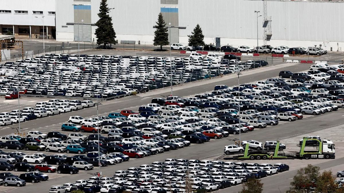 Una fábrica de automóviles