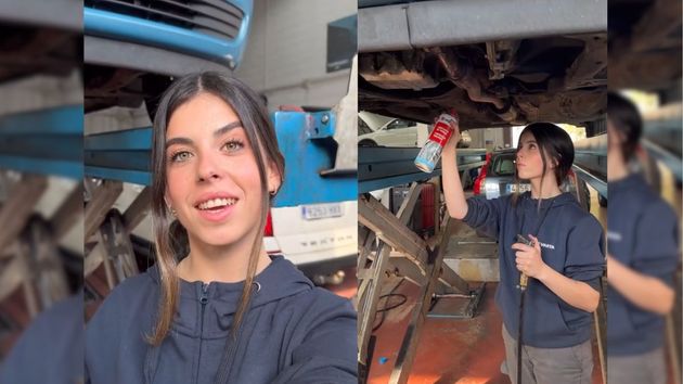 Irati Etxandi (23 años), mecánica de coches: “Es una buena salida profesional para los jóvenes que todavía no saben qué estudiar. Es un trabajo muy sacrificado, pero muy enriquecedor”
