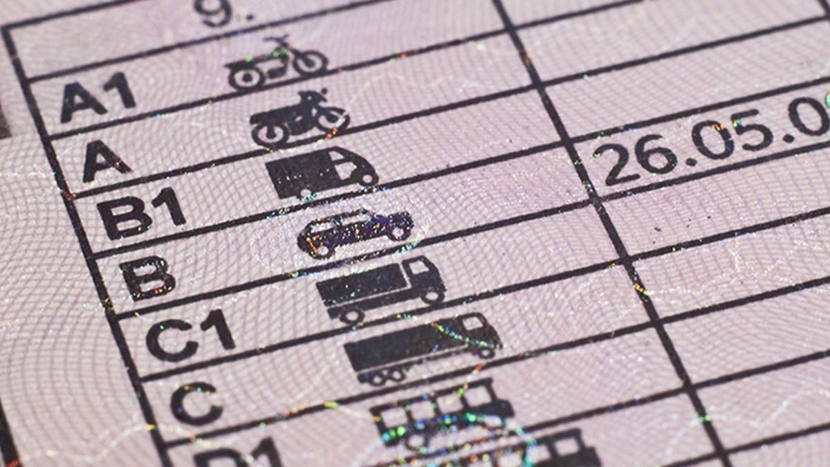 Un carné de conducir de tipo C