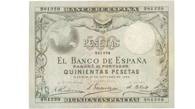 Si tienes este billete de 500 pesetas tienes un tesoro: así es el billete histórico que puede valer hasta 38.000 euros