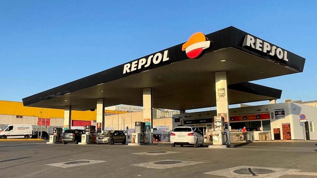 Una gasolinera Repsol