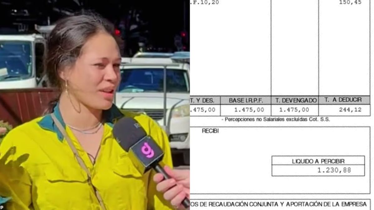 Trabajadora de montacargas con la nómina