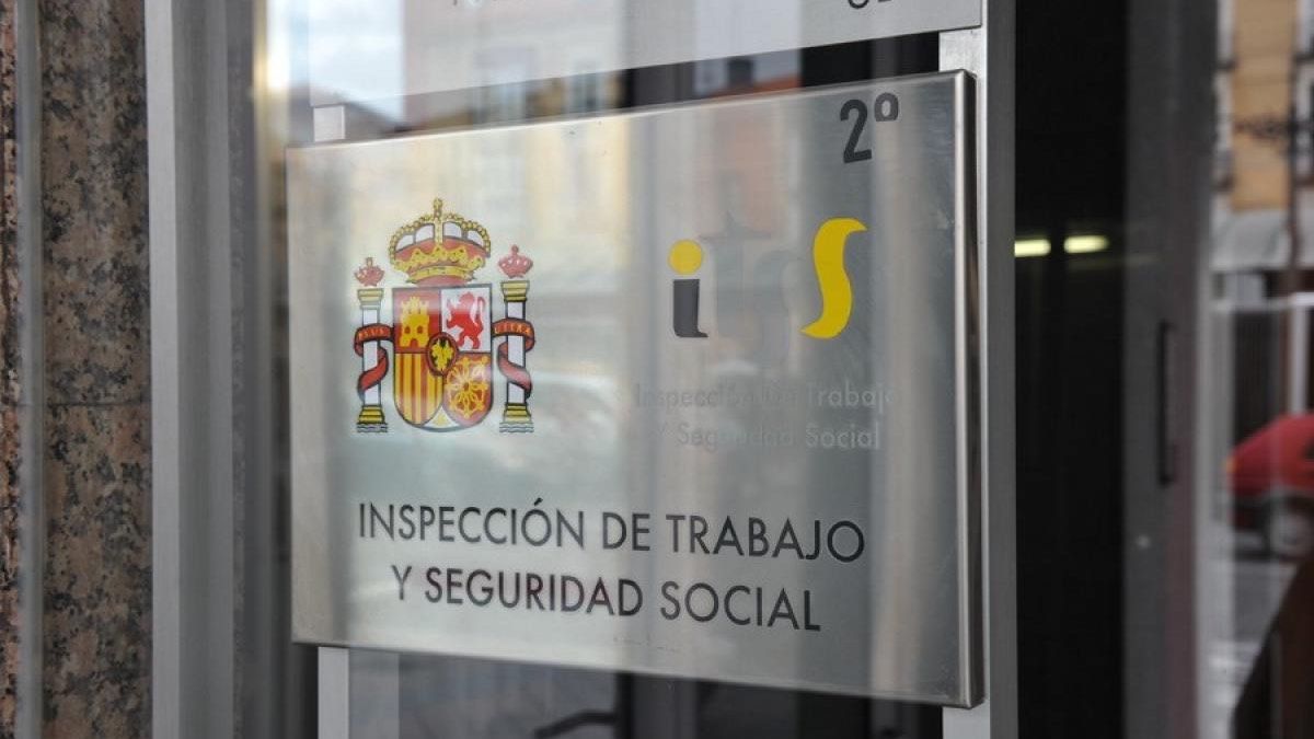 El cartel de una oficina provincial de la Inspección de Trabajo y Seguridad Social