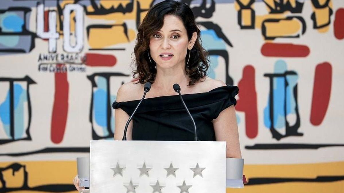 La presidenta de la Comunidad de Madrid, Isabel Díaz Ayuso