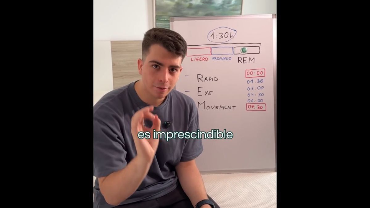 joven explica fase rem sueño