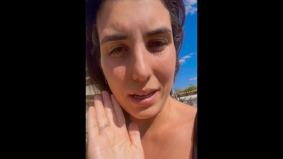 Eva Matsa, maestra y ama de casa, en su vídeo