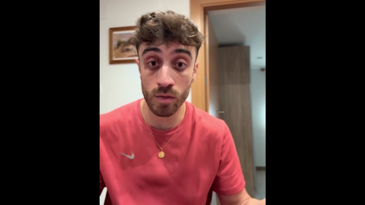 El maestro de Educación Infantil, Diego García, en el vídeo de Tiktok