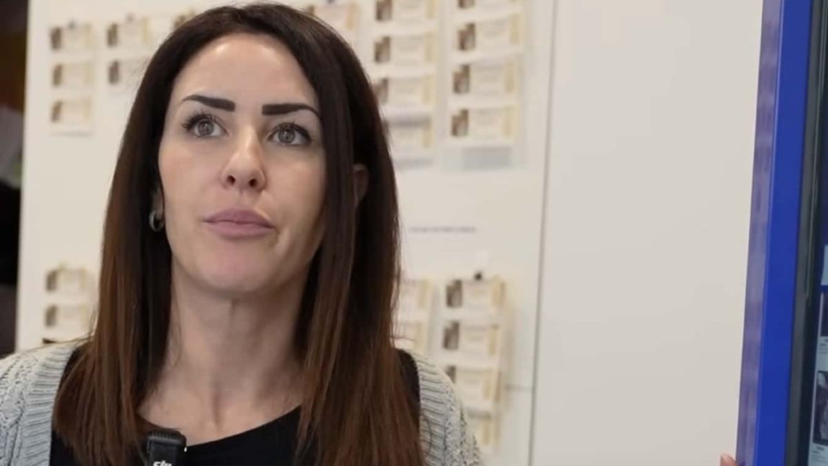 Una dueña de una administración de Lotería