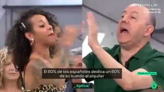 Amina Mouthadi, camarera en paro, responde sin pelos en la lengua a Gonzalo Bernardos: “Cobro 1.500 euros y pago 750 por un apartamento de mierda y compartido. ¿Y me viene usted a decir que somos pijos?”