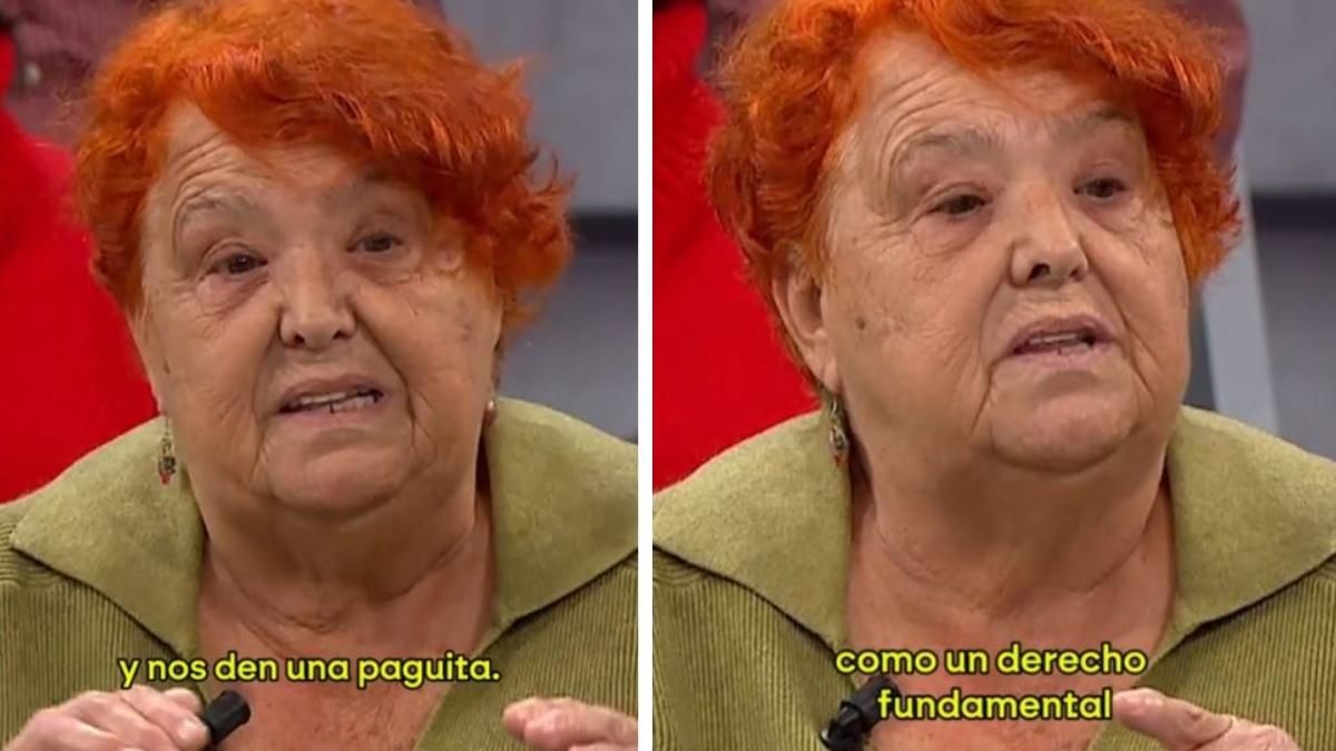 la jubilada en la cámara del programa de La Sexta Xplica