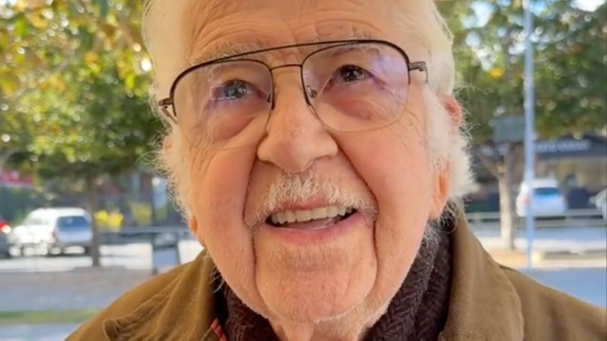 Mario Araneda, en el video de TikTok