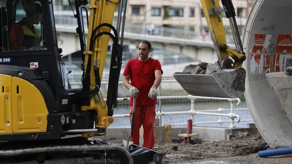Un trabajador de la construcción