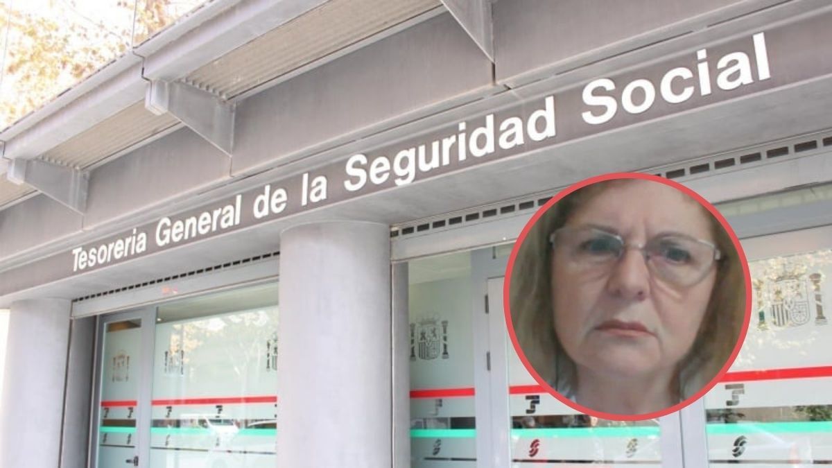 Una oficina de la Seguridad Social con recuadro de Mari Cruz, la exfuncionaria