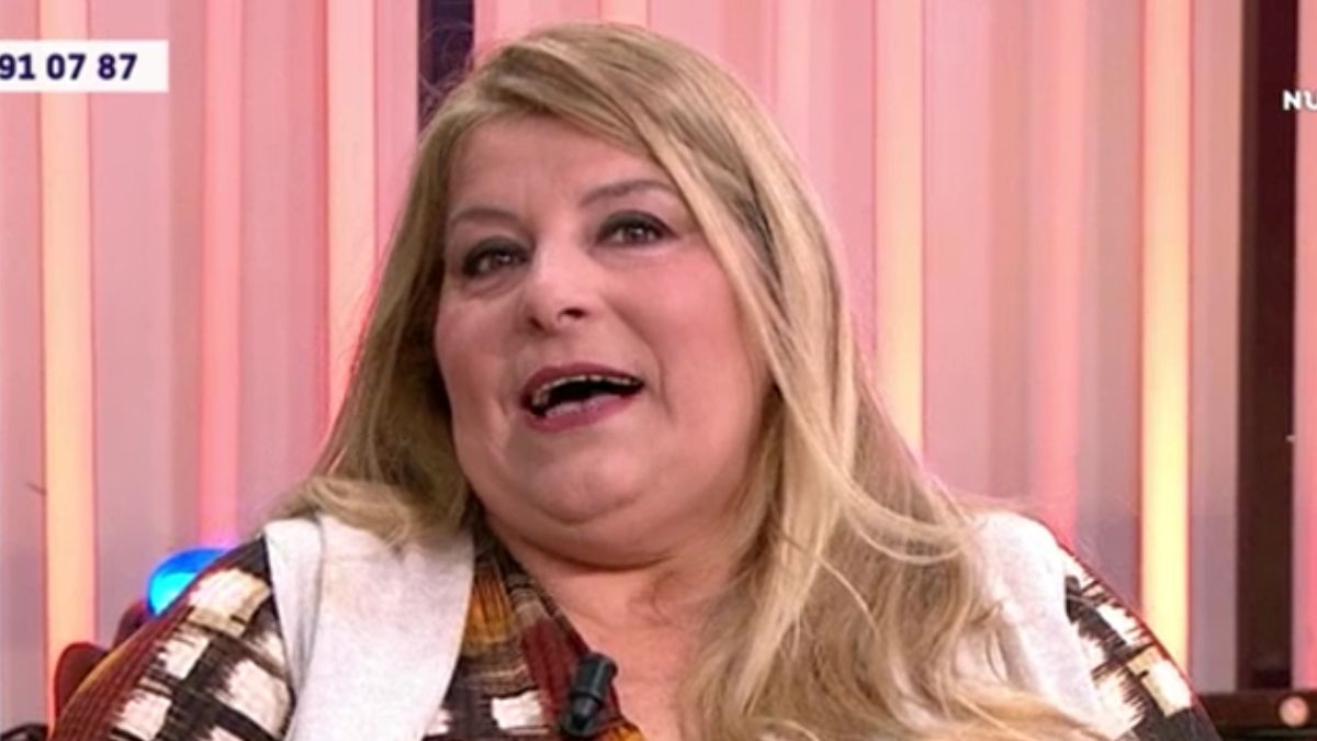 Paqui durante el programa de televisión