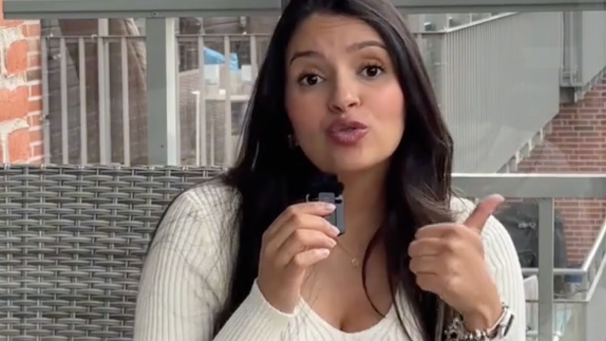 Mónica Meneses, en uno de sus vídeos de TikTok