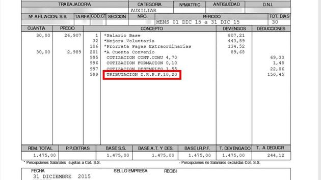 Todos los trabajadores notarán en la nómina una bajada por el MEI, aprobado en el BOE