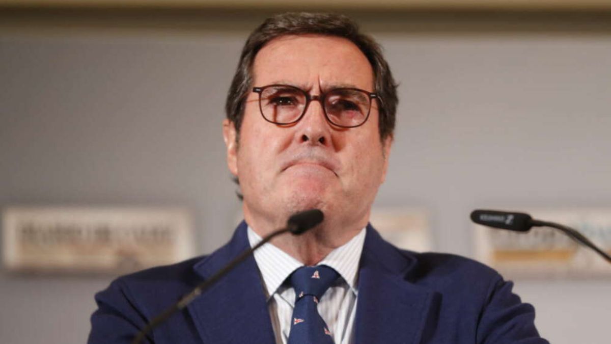 El presidente de la CEOE, Antonio Garamendi