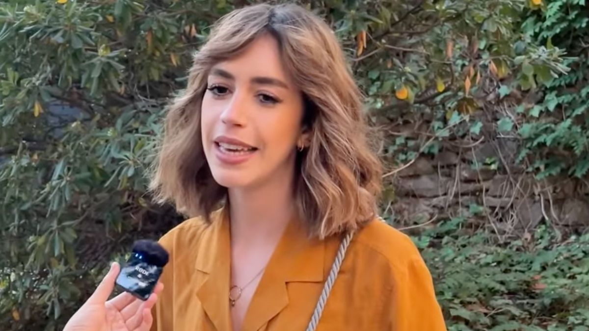 La oftalmóloga, durante la entrevista