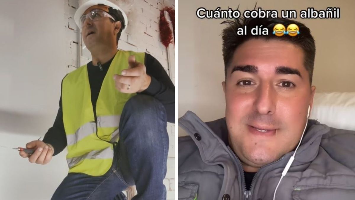 El albañil en el video