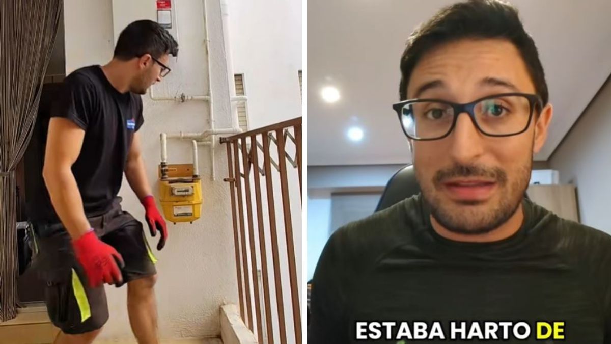 El fontanero explicando su proceso de cómo pasó de ser pizzero a fontanero