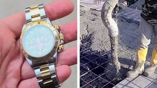 Un jefe de obra pierde un Rolex de 16.000 euros en el hormigón y ahora pide una indemnización: “No, no debería haber trabajado con ese reloj en la muñeca”