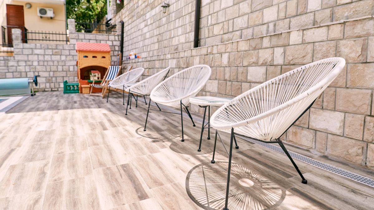 La terraza de una vivienda 