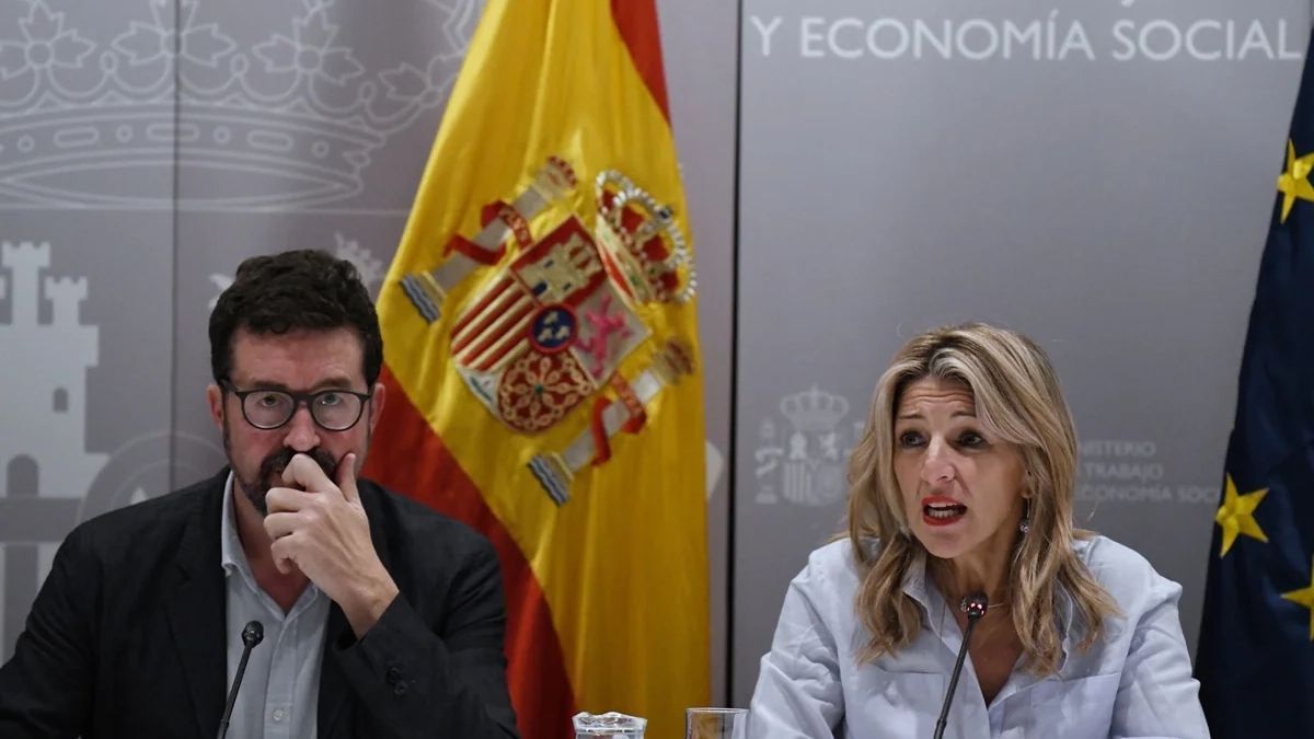 Yolanda Díaz y Joaquin Pérez Rey
