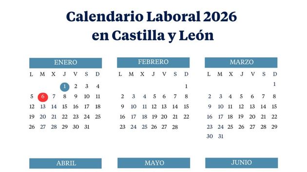 El calendario laboral de Castilla y León de 2026: todos los puentes y festivos