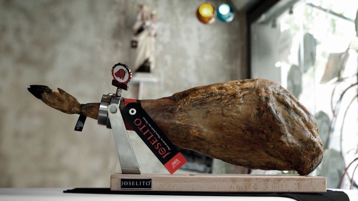 Jamón Joselito en el jamonero