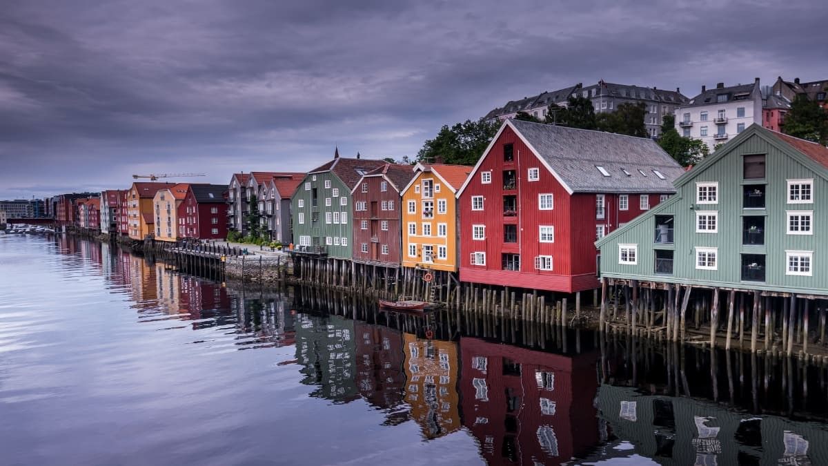 Ciudad de Trondheim en Noruega