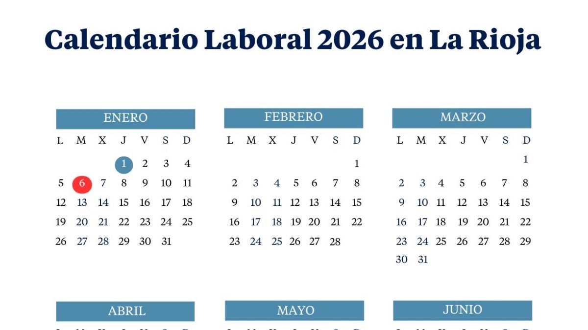 Calendario laboral de La Rioja de 2026
