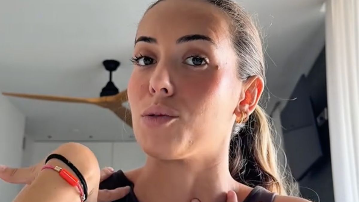 La opositora, durante su vídeo