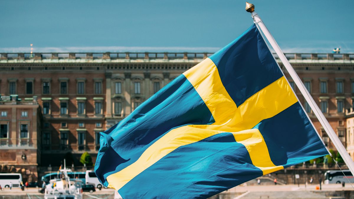 una bandera de suecia