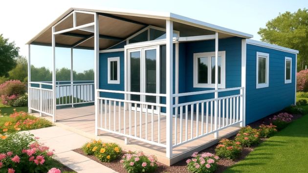 Amazon sorprende con una baratísima casa prefabricada: cocina amueblada y una gran terraza