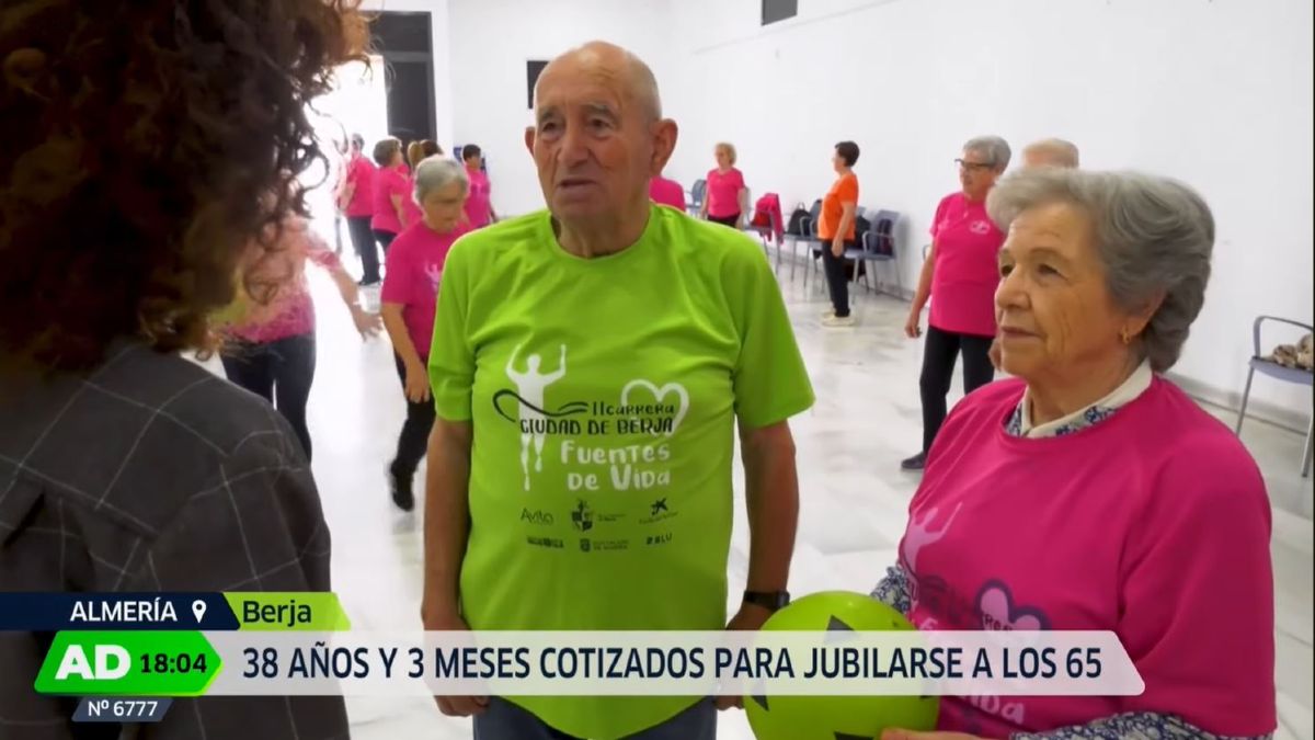 dos jubilados durante la entrevista